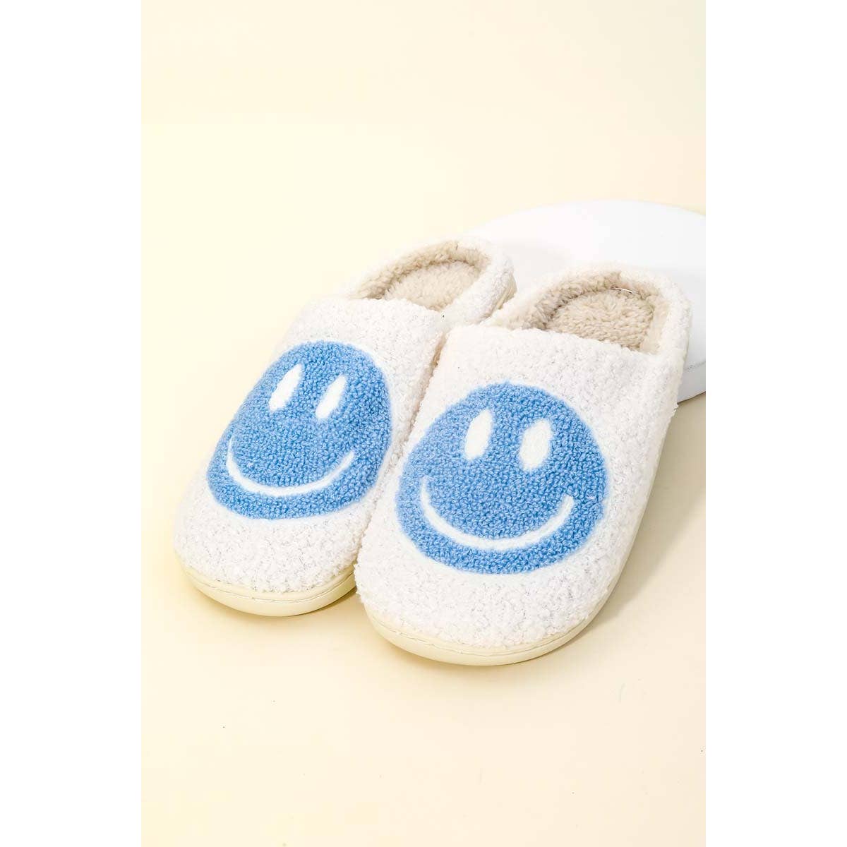 Anarchy Street - Wholesale Slippers - Women's - Happy Face Fuzzy Slippers2