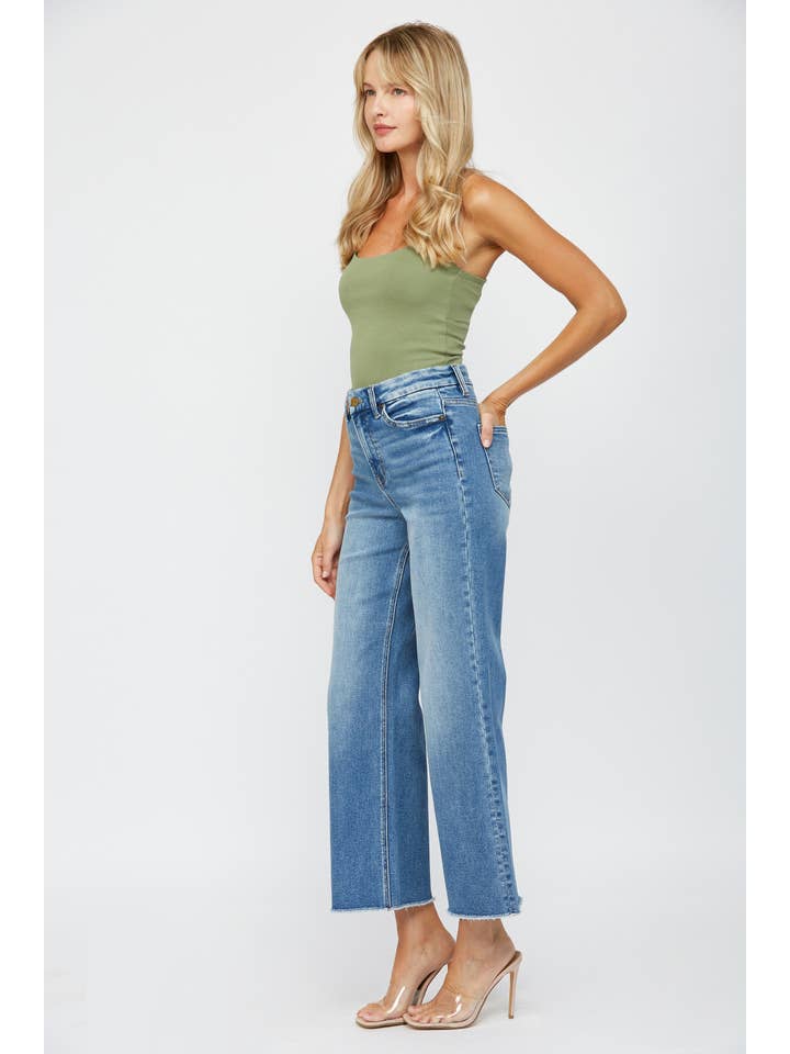 FESTIVAL STRETCH SUPER HIGH-RISE WIDE LEG for wholesale on Faire