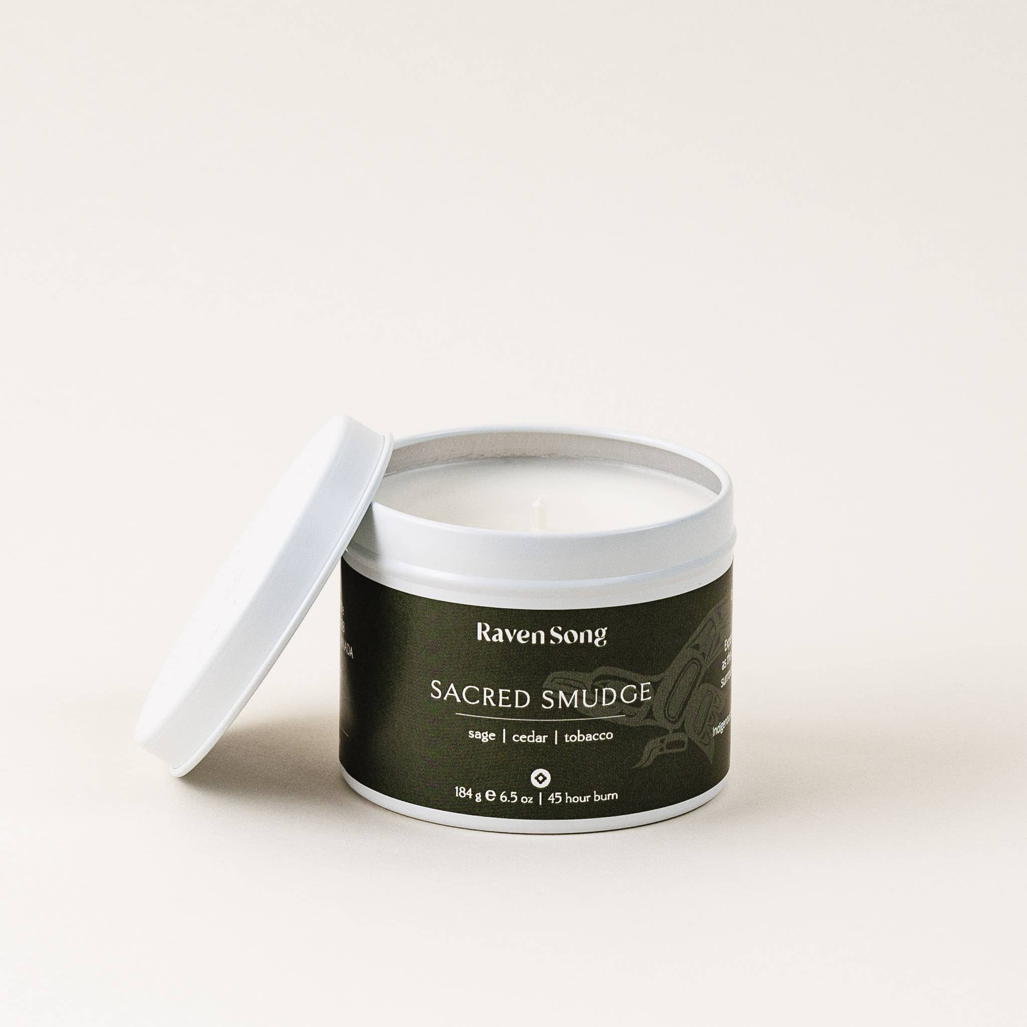 RavenSong Soap & Candle - Wholesale Travel Candles - Sacred Smudge Candle | Sage + Cedar + Tobacco Leaf