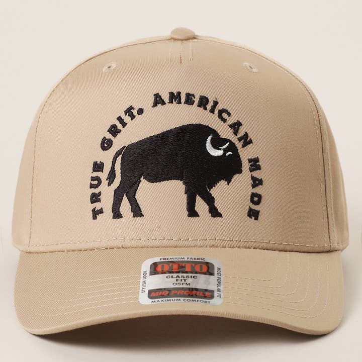 Fashion City - Wholesale Trucker hat – Unisex - True Grit American Made Embroidered Trucker Hat2