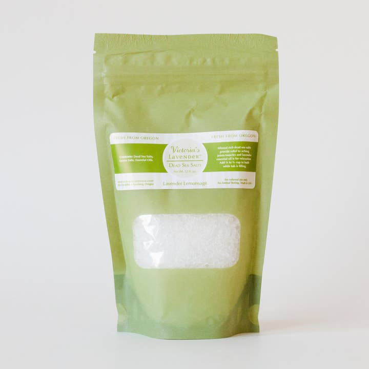 Dead Sea Bath Salt - Lavender Lemonsage for wholesale by Victoria's Lavender, LLC
