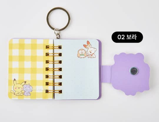 K-Wonderland – Engroshandel Notesbog – Pokémon Poképeace Mini Nøglering Notesbog4