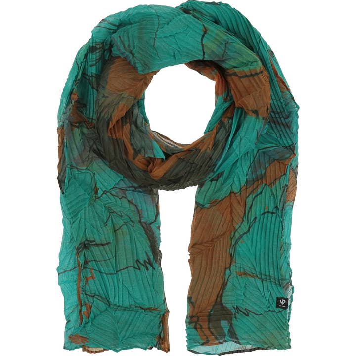 FRAAS - The Scarf Company - Wholesale Scarf - Women's - Botanical Floral Eco Plisse2