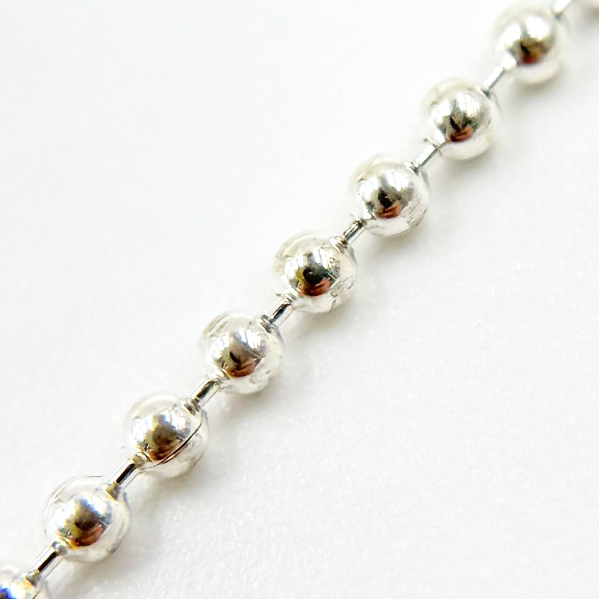 Tresor Jewelry Inc. - Wholesale Link & Chain Necklace - V112SS. Sterling Silver Ball Chain2