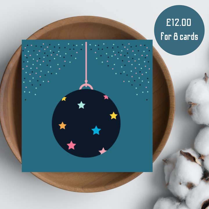 Packung mit 8 Weihnachtskarten für den Großhandel von The Home Of Smiles