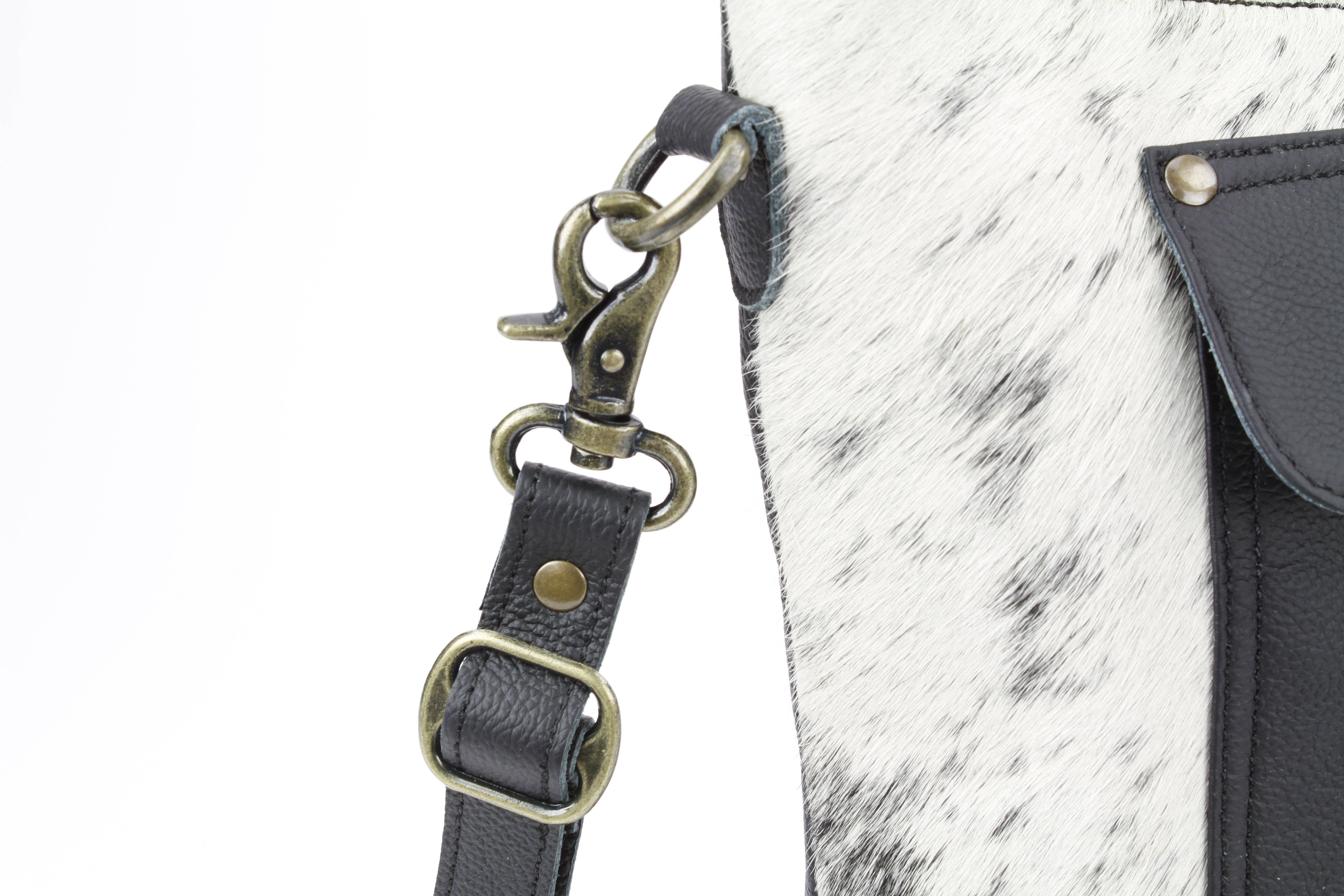 Leather Impressions Inc – wholesale Crossbody bag – Women's – Hair-On-Hide Crossbody Purse with Utility Pocket AB 18-3078