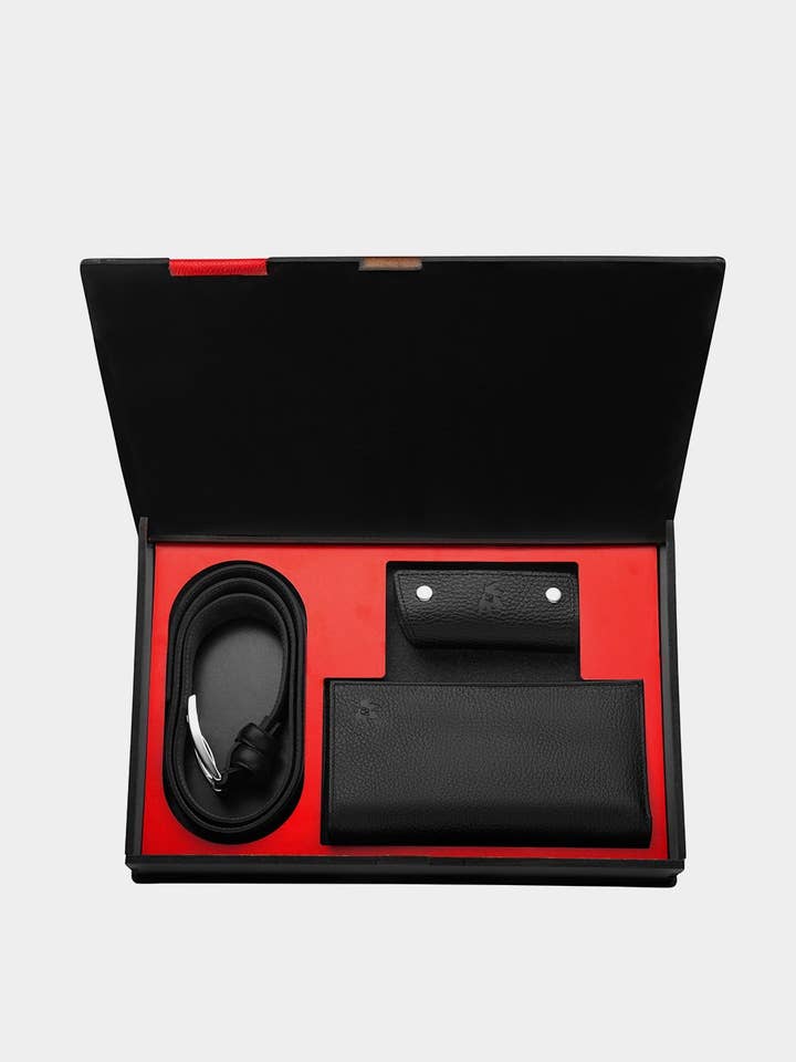 Antony mænd 3-delt læder sæt - GB3566 for engroshandel hos Novin Leather