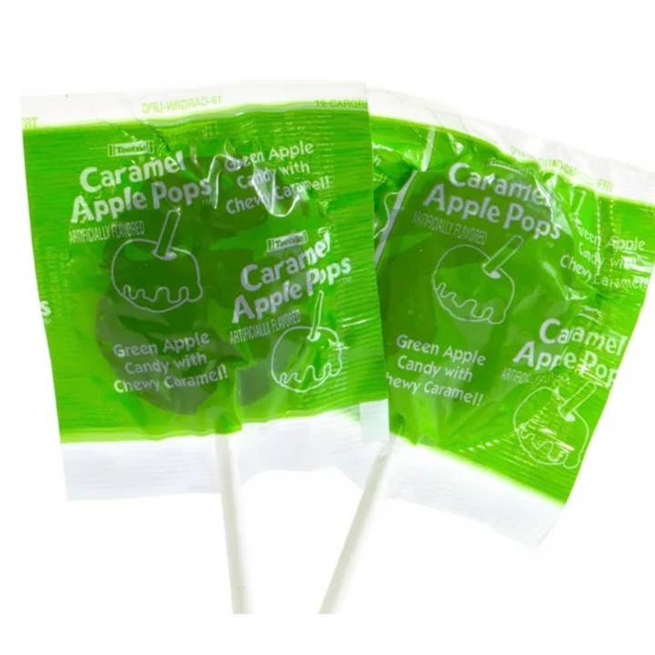 O'Shea's Candies Sweet Shop - Wholesale Lollipop - Lollipop Tootsie Roll Caramel Apple 🍏 🍏 Display Box 48CT