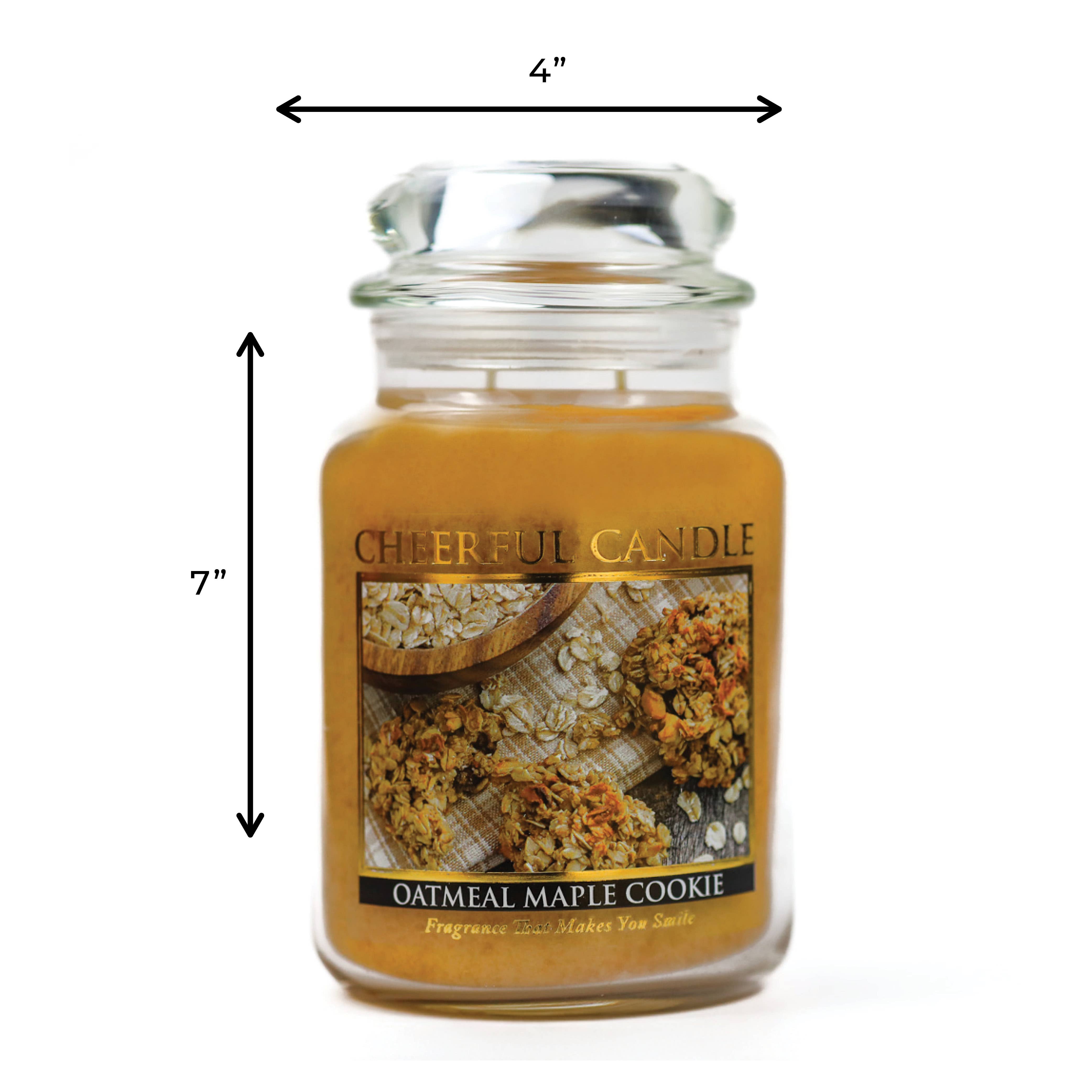 A Cheerful Giver - Wholesale Jar/Filled Candle - Cheerful Candle (24oz.) – Oatmeal Maple Cookie4