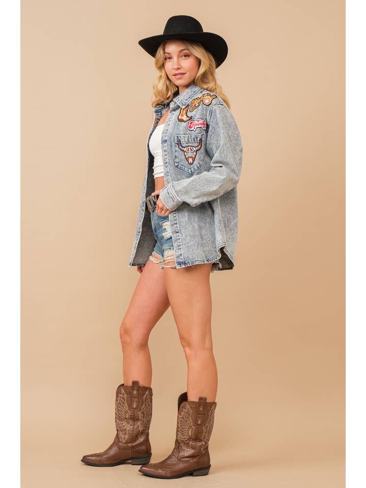 LAVAGEM LEVE 22755J - Casaco Rodeo Ganga Lavado Snap Up Rodeo para venda a revendedores na Faire7