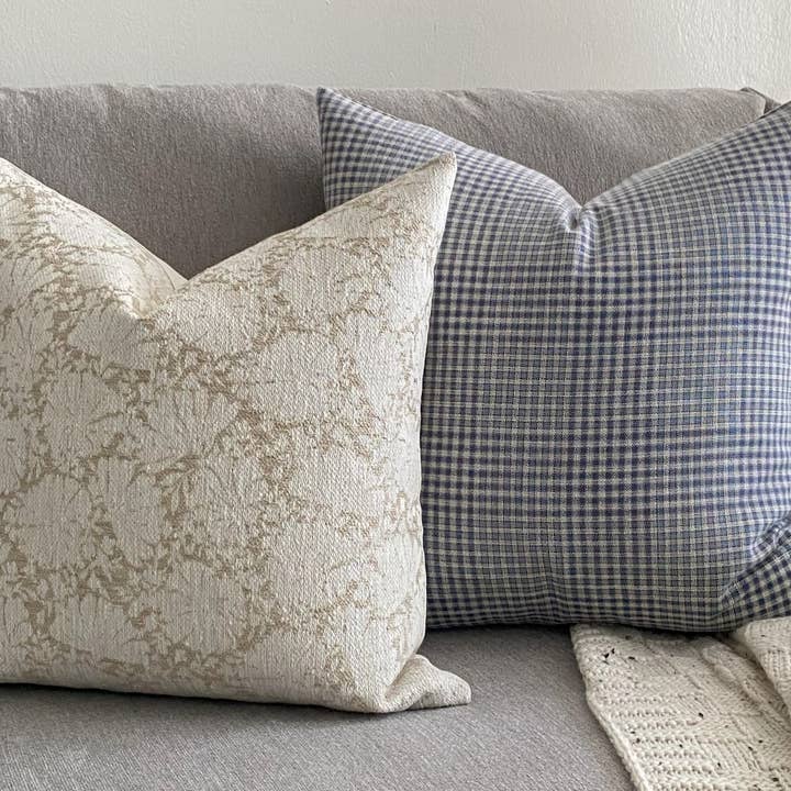 Textileish - Wholesale Throw Pillow Cover - Cream Floral Lumbar Pillow Cover, Ivory Pillow | Evielle 8