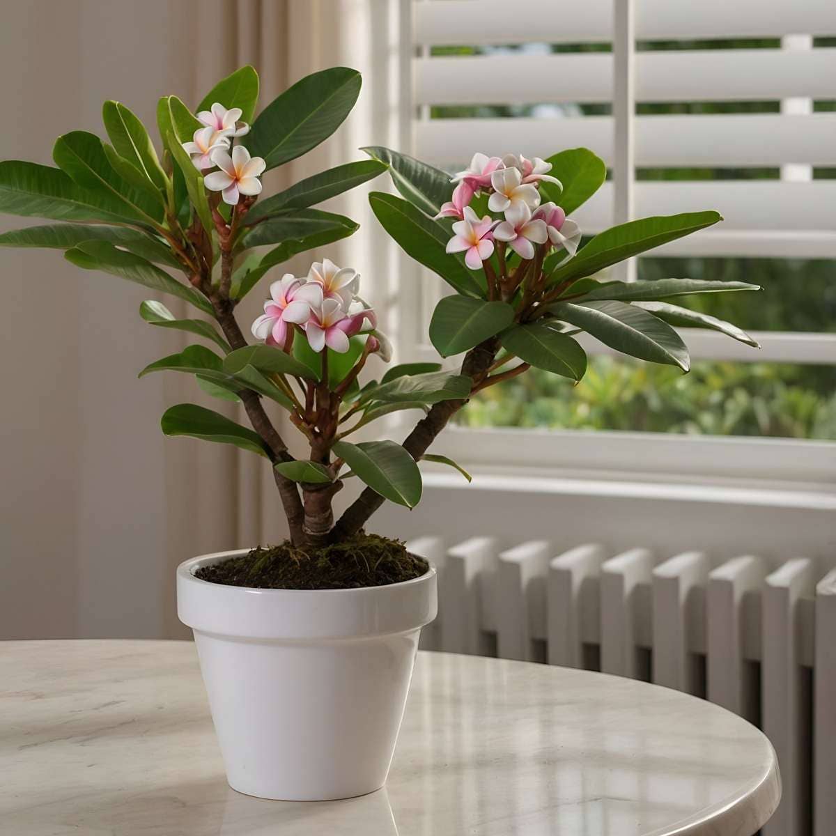 Oasis of Life - Vendita all'ingrosso Piante vive - Palma delle Hawaii Frangipani – Plumeria rubra – Altezza 45–55cm – Ø17cm – Pianta tropicale con fiori profumati – Albero del tempio – Pianta d'appartamento esotica per luoghi soleggiati2