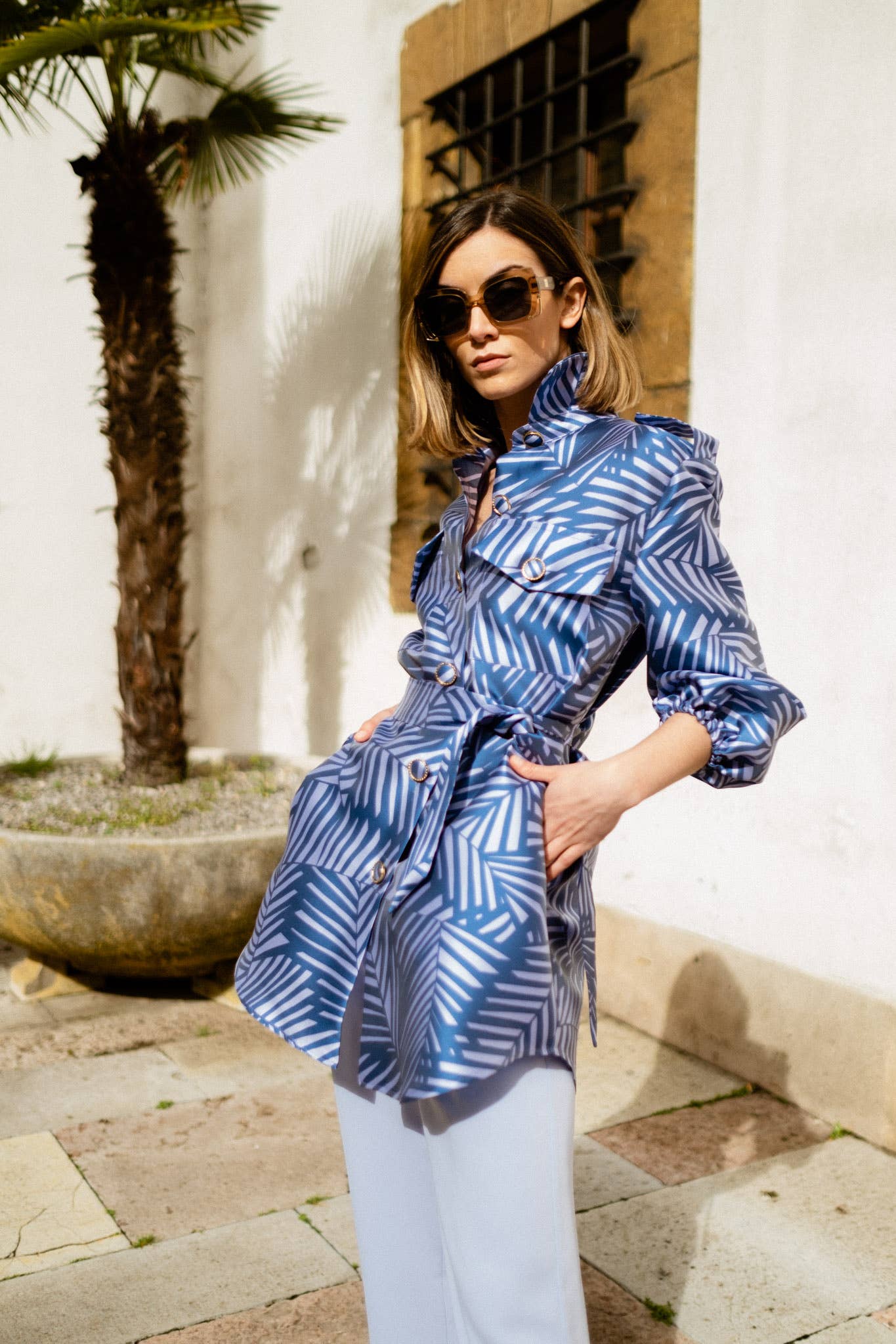 Cyrana – Großhandel Kleid – Damen – Vestido ZEN von Cyrana – Kleid im Retro-Stil aus recyceltem Polyester11