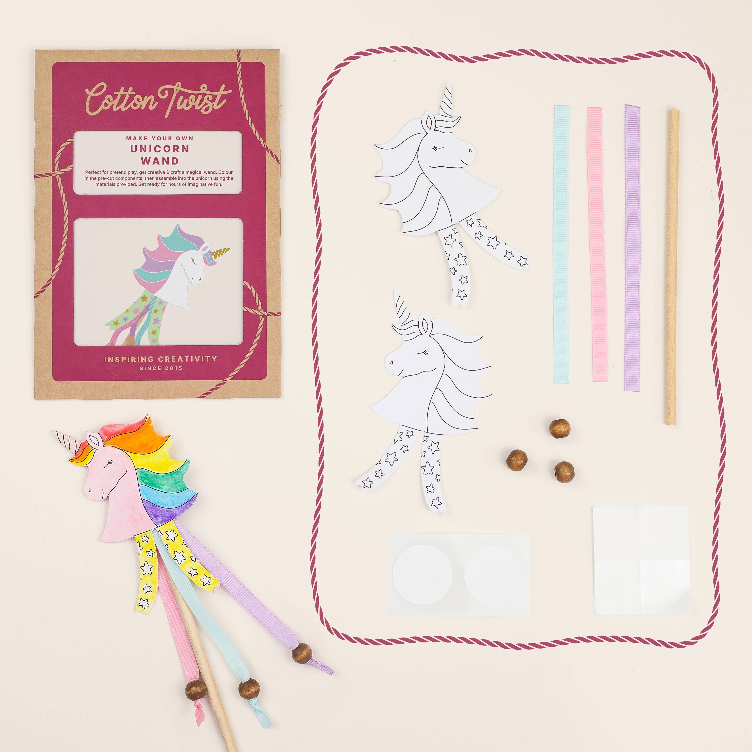 Cotton Twist (USA DUTIES PAID) - Wholesale DIY Craft Kit - Kids - Make Your Own Unicorn Wand3