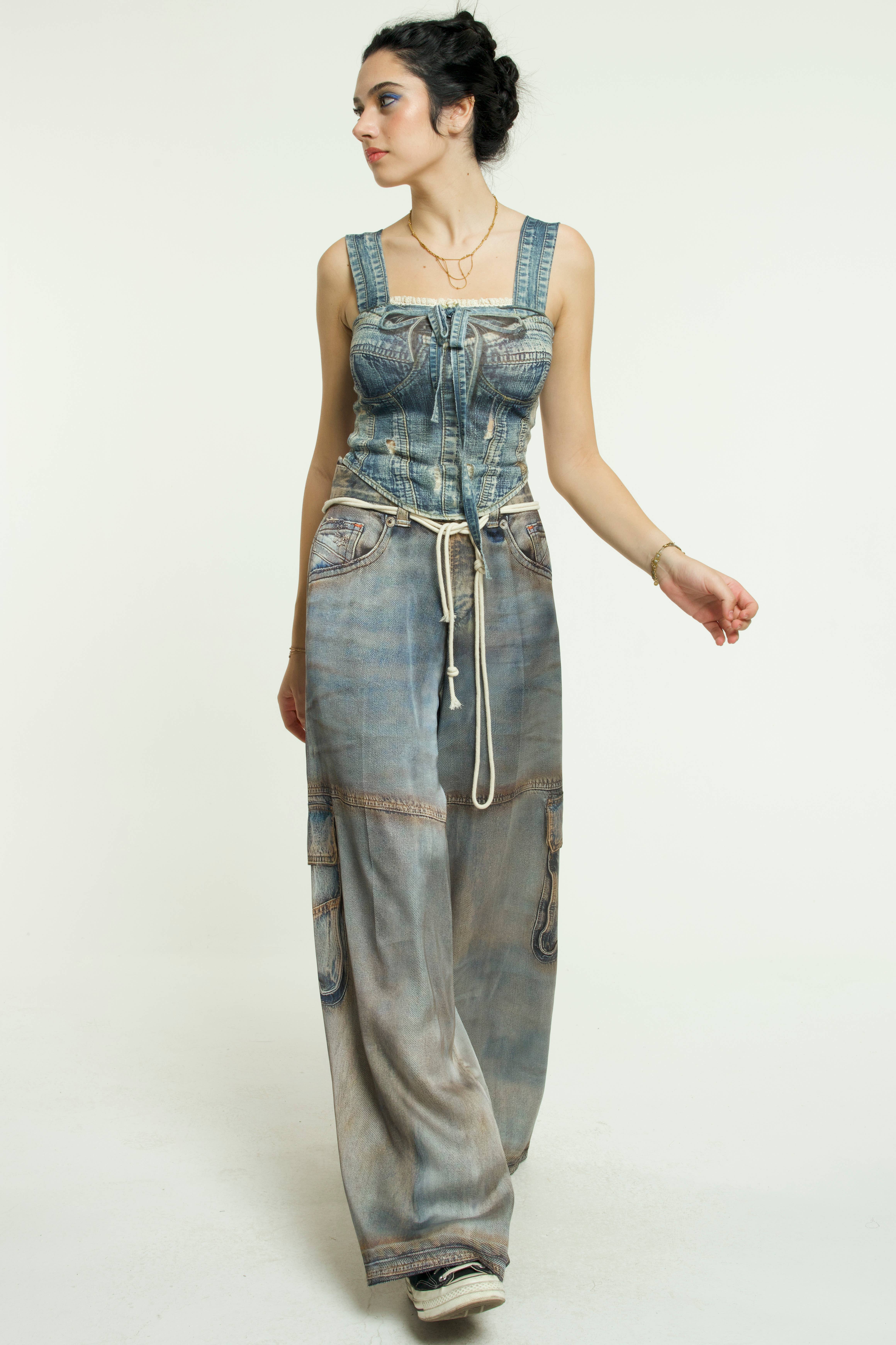 IPNG Design – Engroshandel Bukser - Dame – Bukser Sateen Rust - Jeanious11