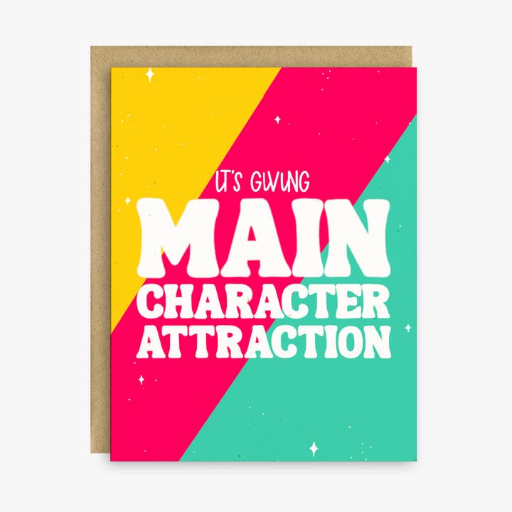Main Character Attraction Valentine’s Day Card for wholesale by Little Lovelies Studio