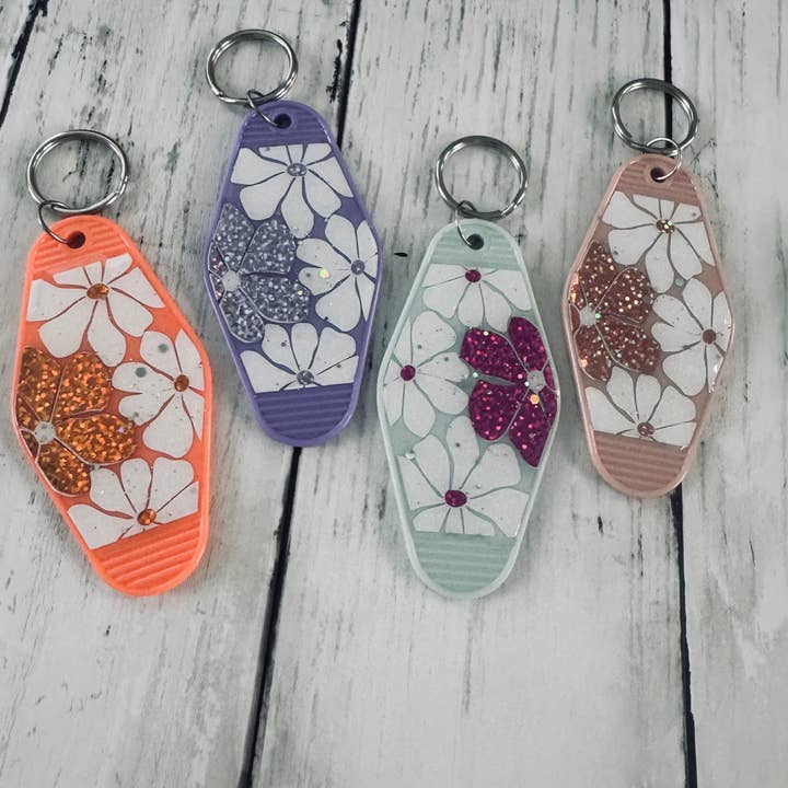 Boho Custom Motel Keychain – Two Color Acrylic Keychain for wholesale by Dashmonograms