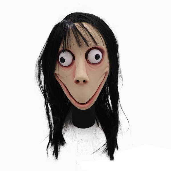 Lelaffet - Venta al por mayor Disfraz - Unisex - Máscara de látex aterradora de Halloween para adulto Momo Joker20