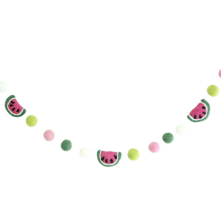 Watermelon Garland for wholesale by Sheep Farm Felt