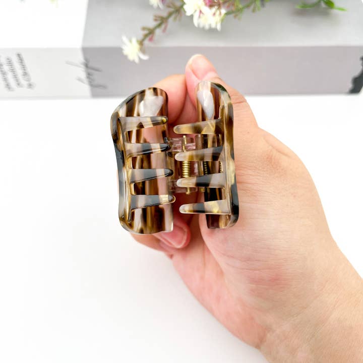 WildBoar Cartoon Wild Boar Acetate Animal Hair Clip for wholesale on Faire6