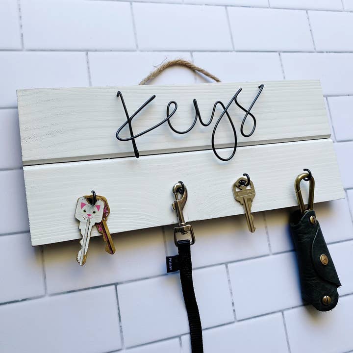 Wire Word Key Holder | 3D Key Holder | Keys Sign | Wire Words | Modern Key Holder | Keyhook | Keyholder for wholesale by Wonder Wire Design