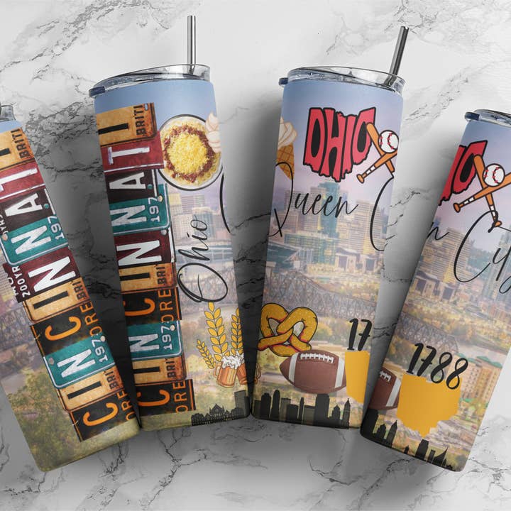 État de Cincinnati | Tumbler pour la vente par Designs by Robyn
