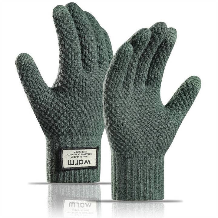 UZ Wholesale Store - Venta al por mayor Guantes - Hombre - Guantes de punto para hombre con pantalla táctil y diseño de piña2