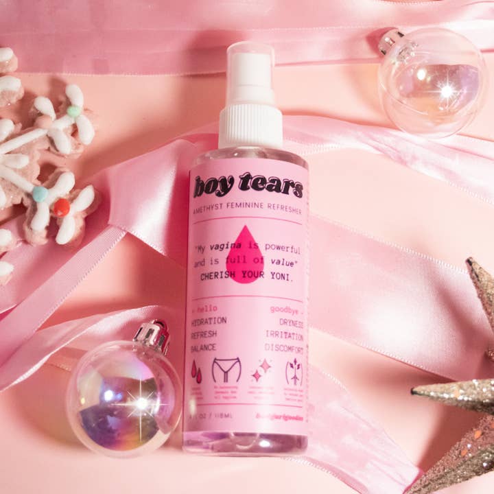 Boy Tears Crystal Infused Feminine Refresher Mist for wholesale by Badgurlgoodies