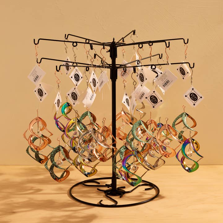 RCS Gifts - Wholesale Wind Spinner - Assorted Mini Cosmix Spinners w/ Display – 24 pc