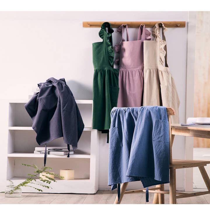 NINEXIS - Wholesale Apron - CWMM1834_Stylish Cotton Household Kitchen Apron7