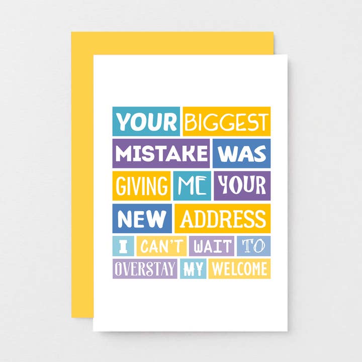 New Home Card | Your Biggest Mistake for wholesale by SixElevenCreations