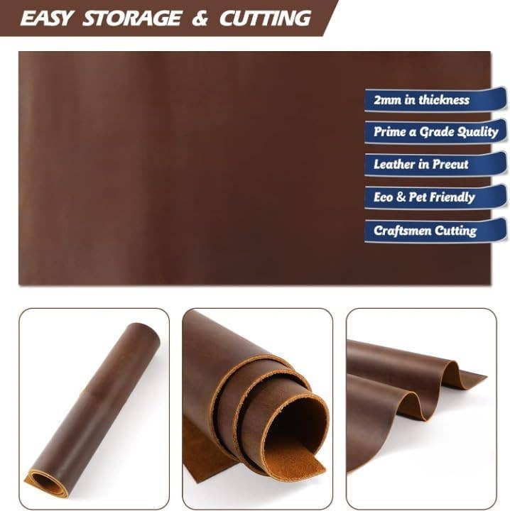 Tuzech Leather - Wholesale Craft Supplies - TUZECH Genuine Full Grain Leather Sheets For Craft2