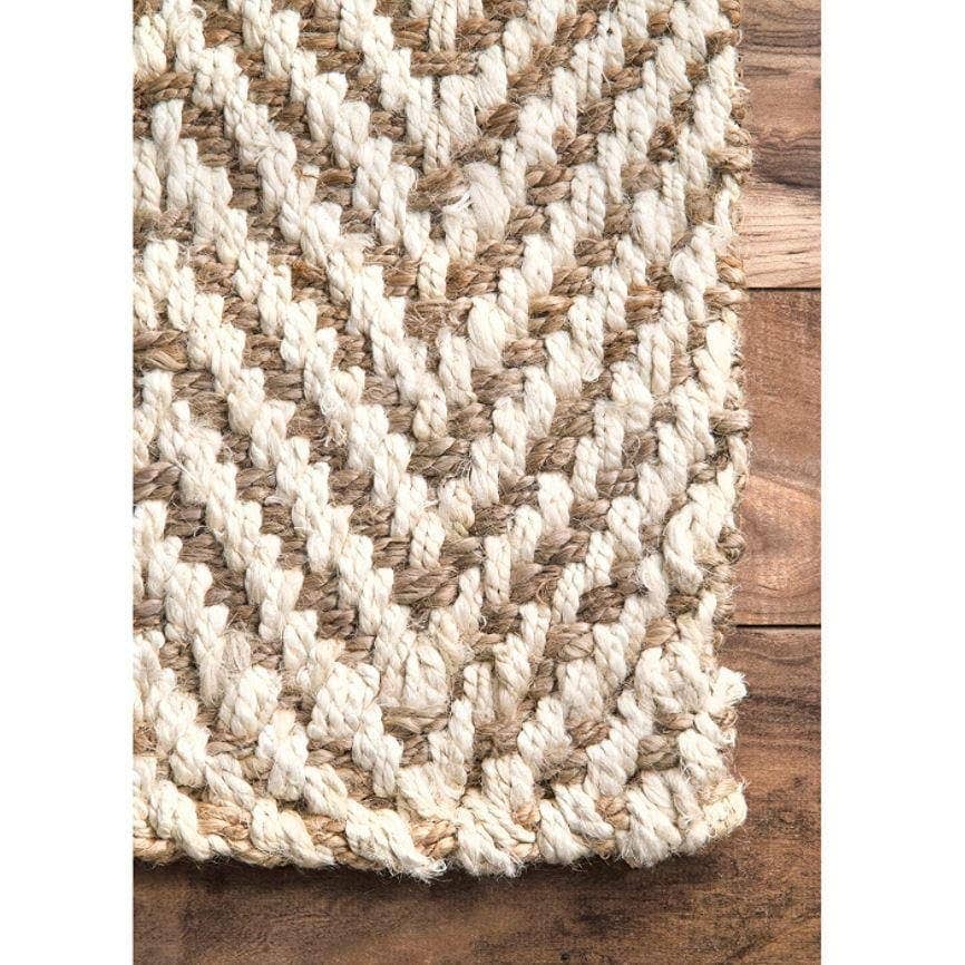 Maia Homes - Wholesale Area Rug - Chevron Runner Jute Rug2
