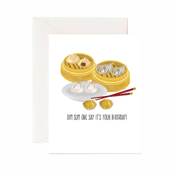 Jaybee Design - Wholesale Birthday Card - Dim Sum One Say It's Your Birthday! - Greeting Card