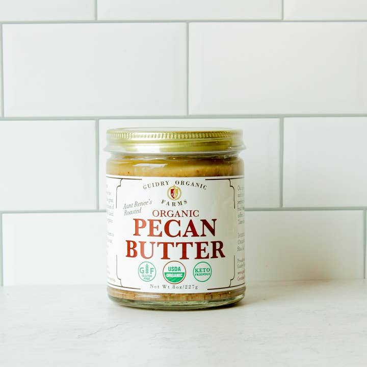 Guidry Organic Farms - Wholesale Nut Butter - Pecan Butter 8oz - USDA Certified Organic1