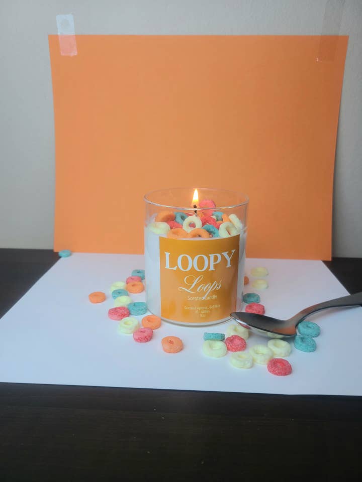 Bougie Parfumée LOOPY LOOPS pour la vente par ANAJ Luxe Candle Co
