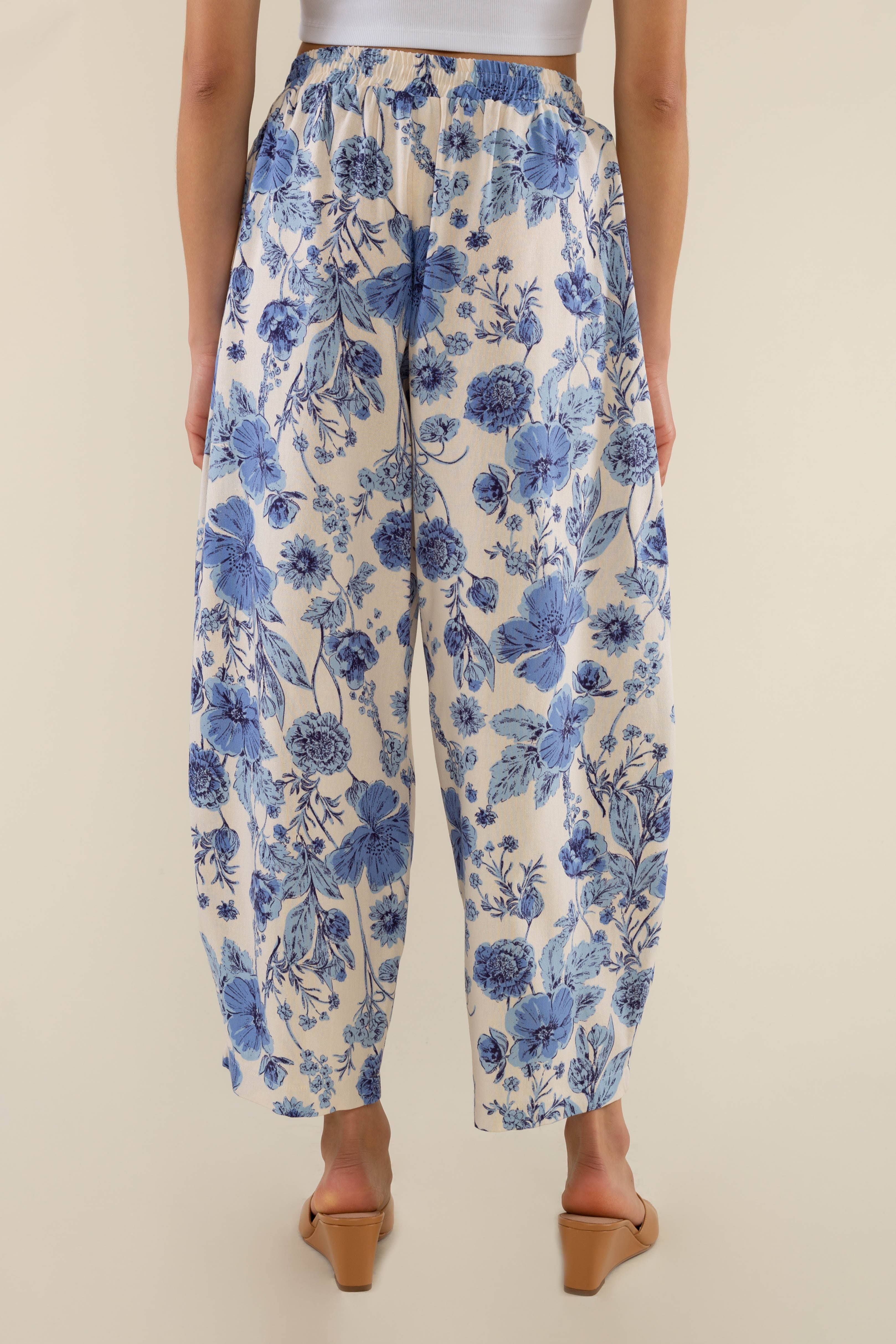 NLT - Wholesale Pants - Women's - Sonoma Floral Lantern Pant w/ Drawstrings8