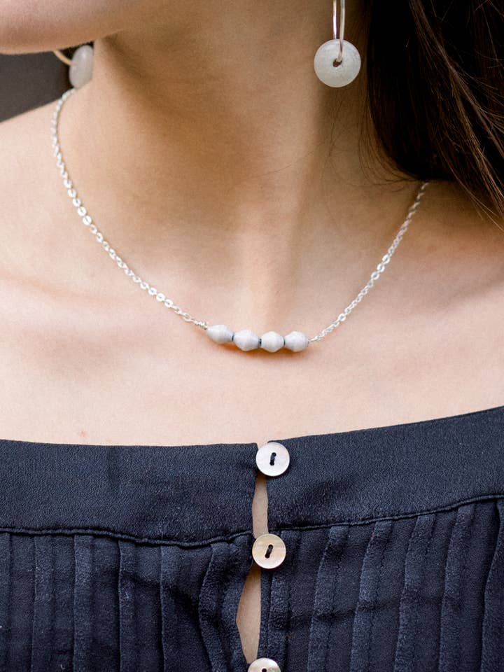 Collier The Bar (Argent) pour la vente par The Bead Project by TWOPU