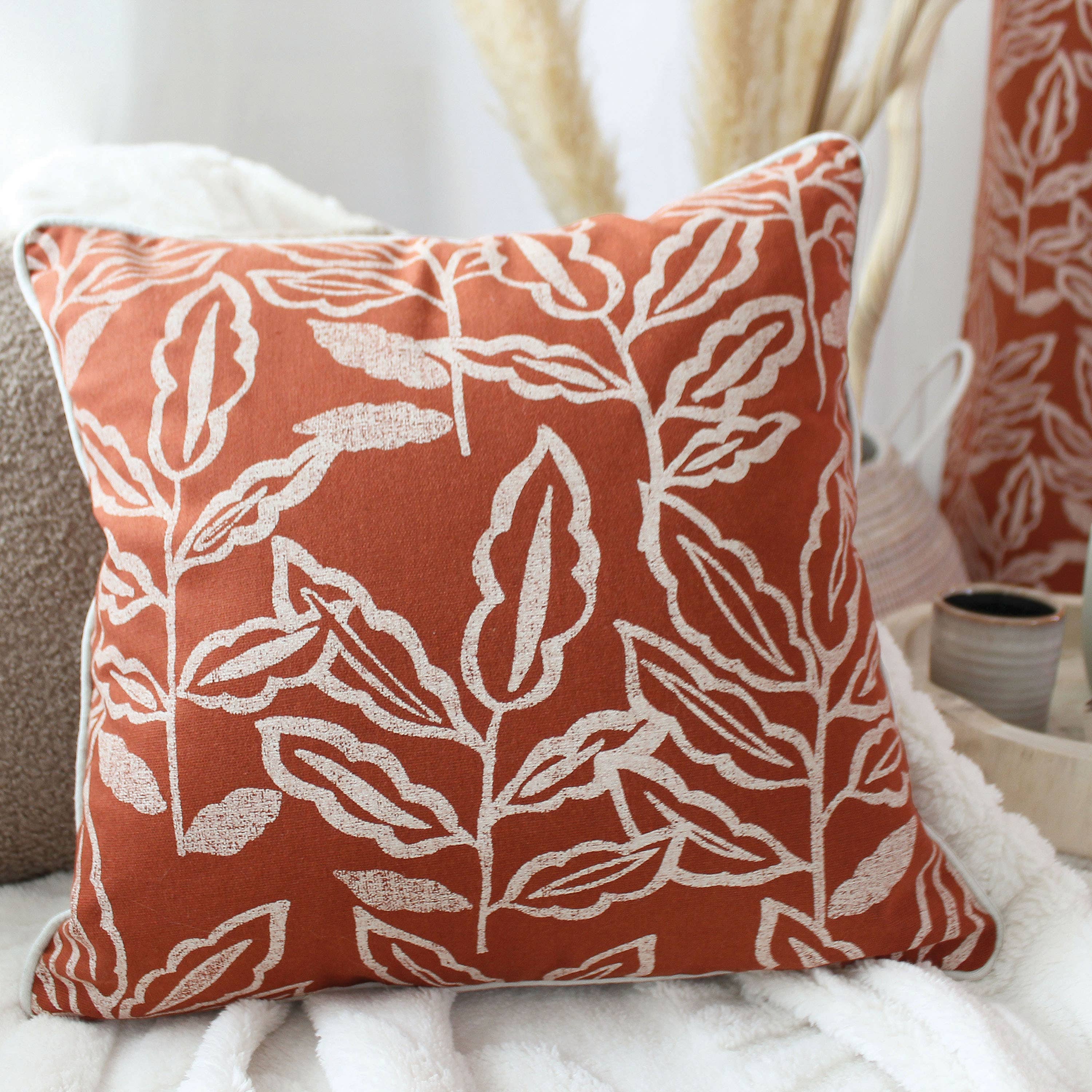 DECOSTARS - CmaDECO - Vendita all'ingrosso Cuscini per sedie - Cuscino sfoderabile, 40x40cm, motivo, cotone chambray5