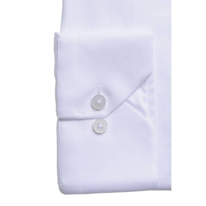 White Da Vinci Blue Collar | Pin Collar Solid shirt for wholesale on Faire5