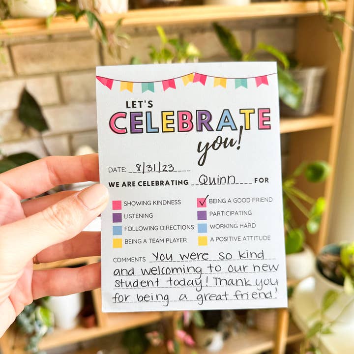 The Good Teacher Co - Venta al por mayor Libretas - Bloc de notas de celebración para reforzar positivamente2