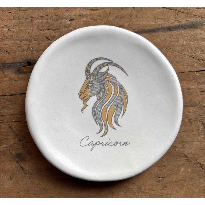 August Ceramics - Wholesale Jewelry Dish - 3.5" Ceramic Zodiac Sign assortment with Tabletop Display 8