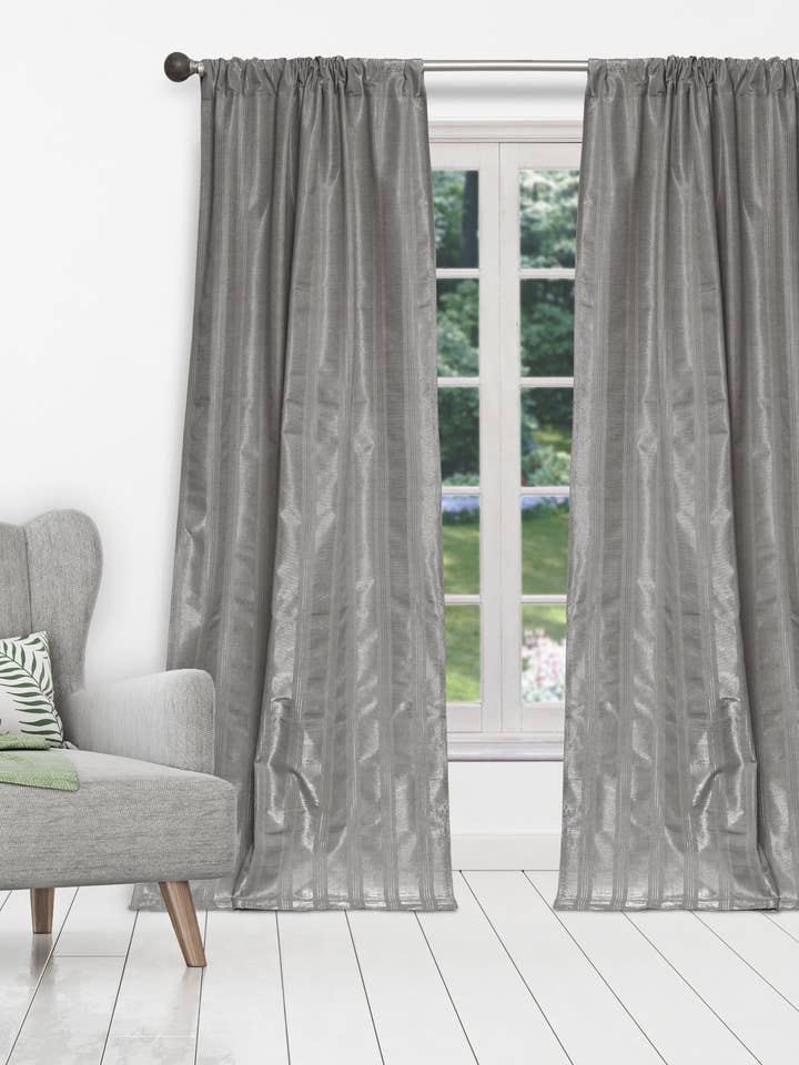 Stripe Thermal Darkening Curtains - Set of 2 Panels for wholesale by Duck River