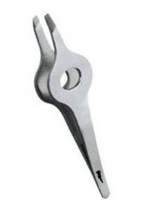 Tweezers Wide Grip Straight Tip 3.5” SS for wholesale by Princess Care