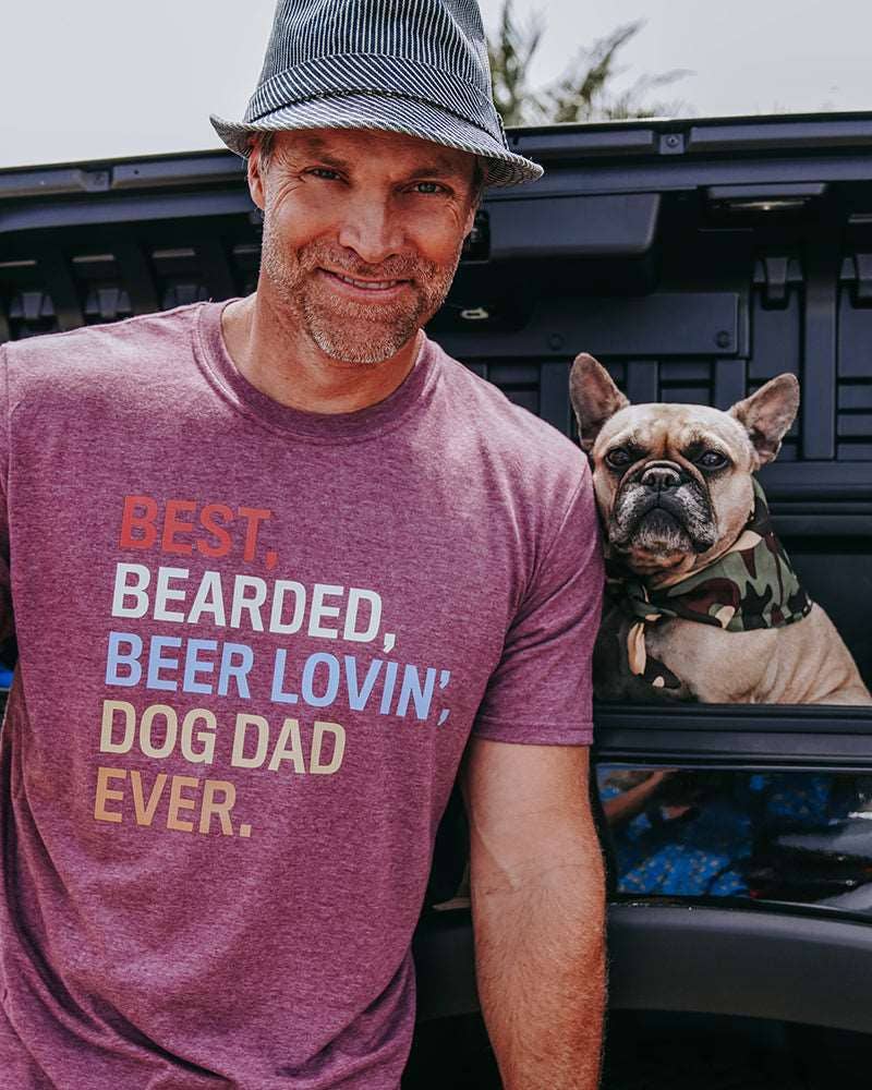 PAWZ - Wholesale Screen Printed T-Shirt - Men's - Bearded Dog Dad Tee6