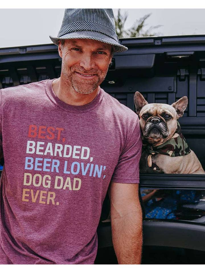 PAWZ - Wholesale Screen Printed T-Shirt - Men's - Bearded Dog Dad Tee6