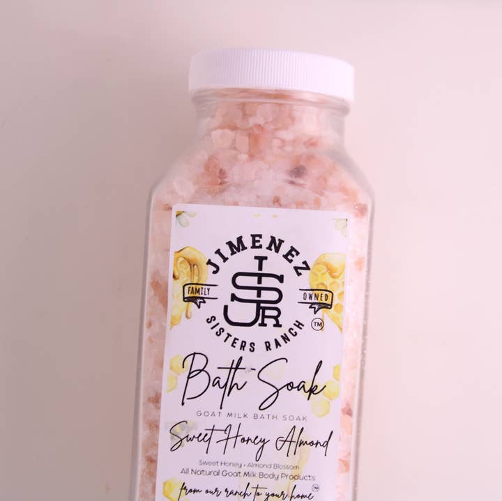 Jimenez Sisters Ranch - Wholesale Bath Soak/Milk - Sweet Honey Almond Goat Milk Bath Soak0