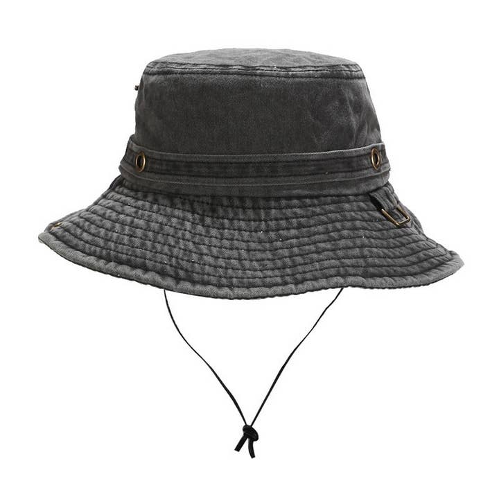 ACCITY - Wholesale Bucket Hat - Women's - Washed Camo Cotton Bucket Hat for Outdoor Travel_CWAH3840