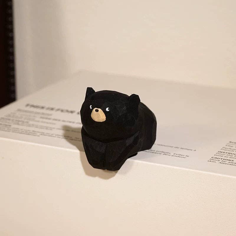 Gohobi （We cover U.S. import duties） – Großhandel Dekofigur – Gohobi handgefertigter liegender Bär aus Holz6