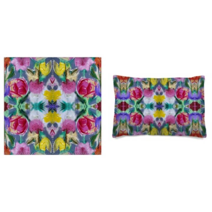 Floral Dream Luxury 100% Organic Cotton Artisan Duvet Set for wholesale by Mystically Inspired